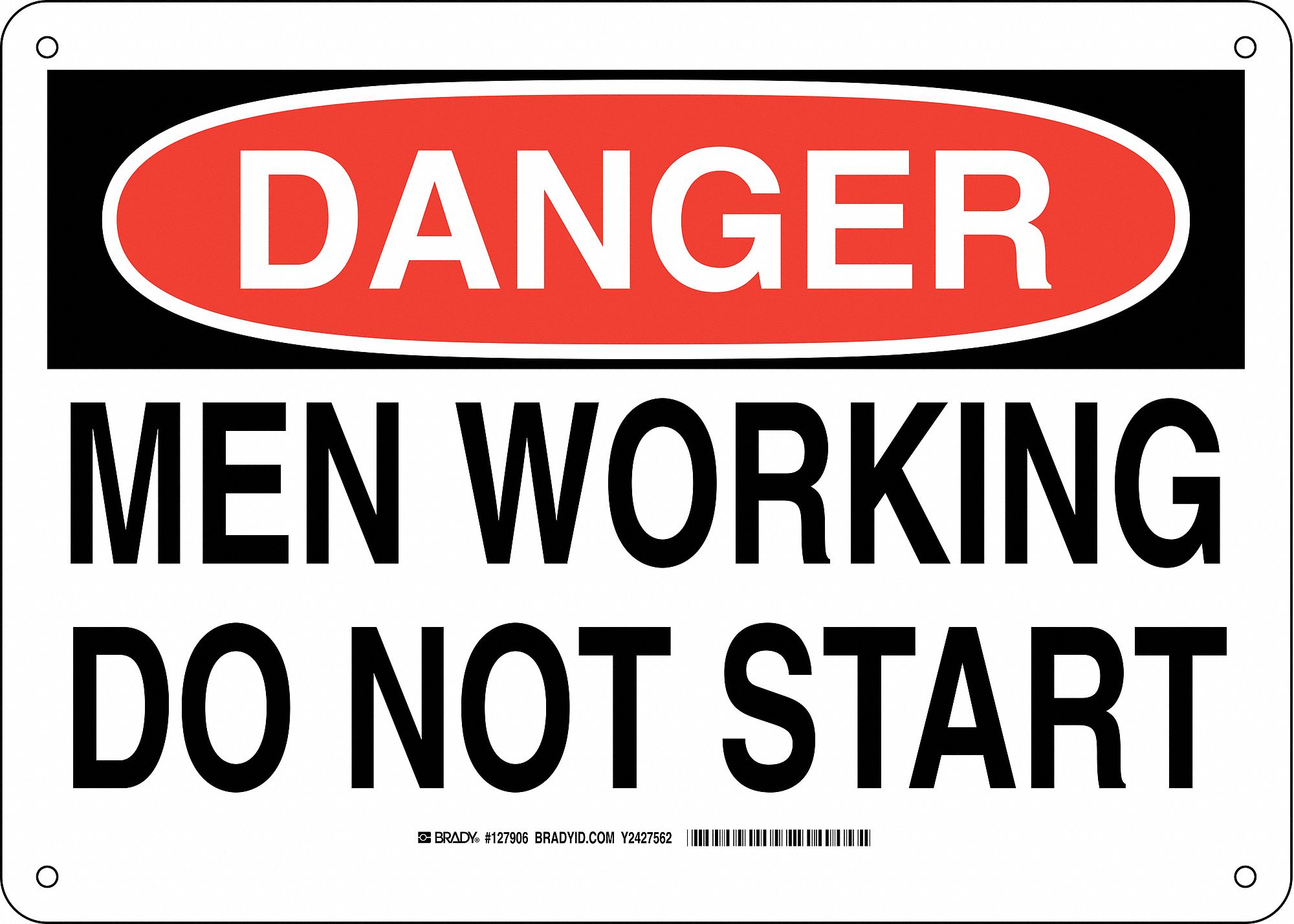 Plastic Danger Sign main image 1