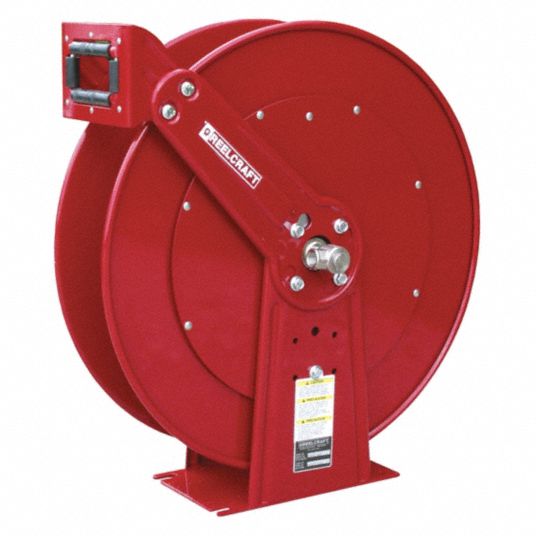 REELCRAFT, HOSE REEL, 3VE29, 24FT, SPRING RETRACT, 1/2 HOSE ID, SPEEDAIRE  END : IRONTIME SALES INC.