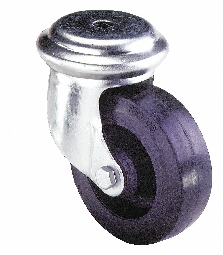 GRAINGER APPROVED General Purpose BoltHole Caster 4 in Wheel Dia