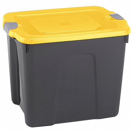 10 Gallon Cool Gray Storage Tote