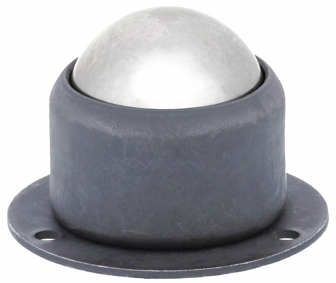 Ball Transfer: 1 1/4 in Ball Dia - Ball Transfer, 225 lb Ball Load Capacity, 1 1/2 in Projection