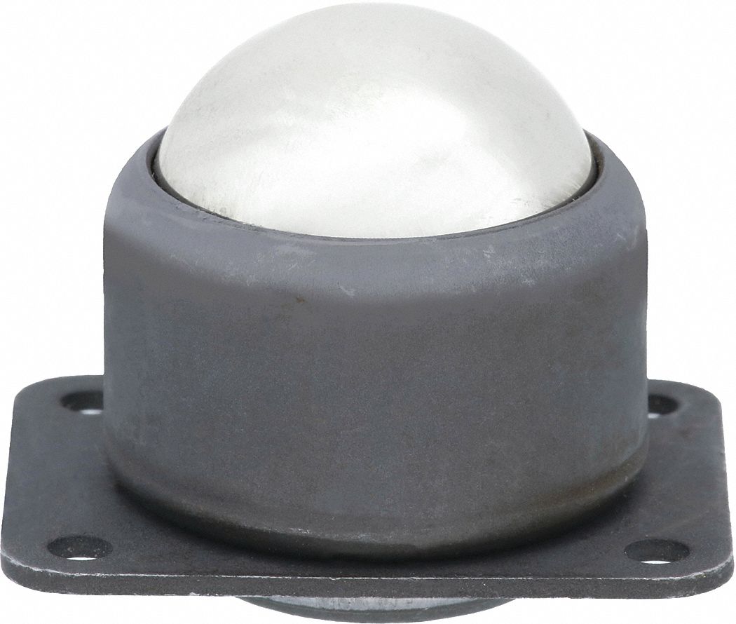 Ball Transfer: 1 1/8 in Ball Dia - Ball Transfer, 180 lb Ball Load Capacity, 5/16 in Projection