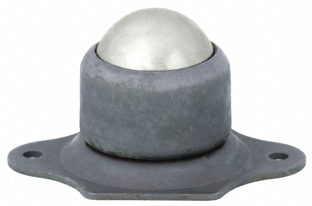 Ball Transfer: 1 in Ball Dia - Ball Transfer, 135 lb Ball Load Capacity, 1/4 in Projection