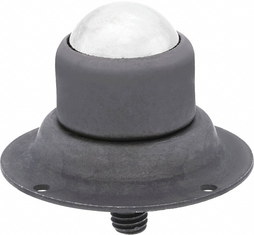 Ball Transfer: 1 1/8 in Ball Dia - Ball Transfer, 200 lb Ball Load Capacity, 5/16 in Projection