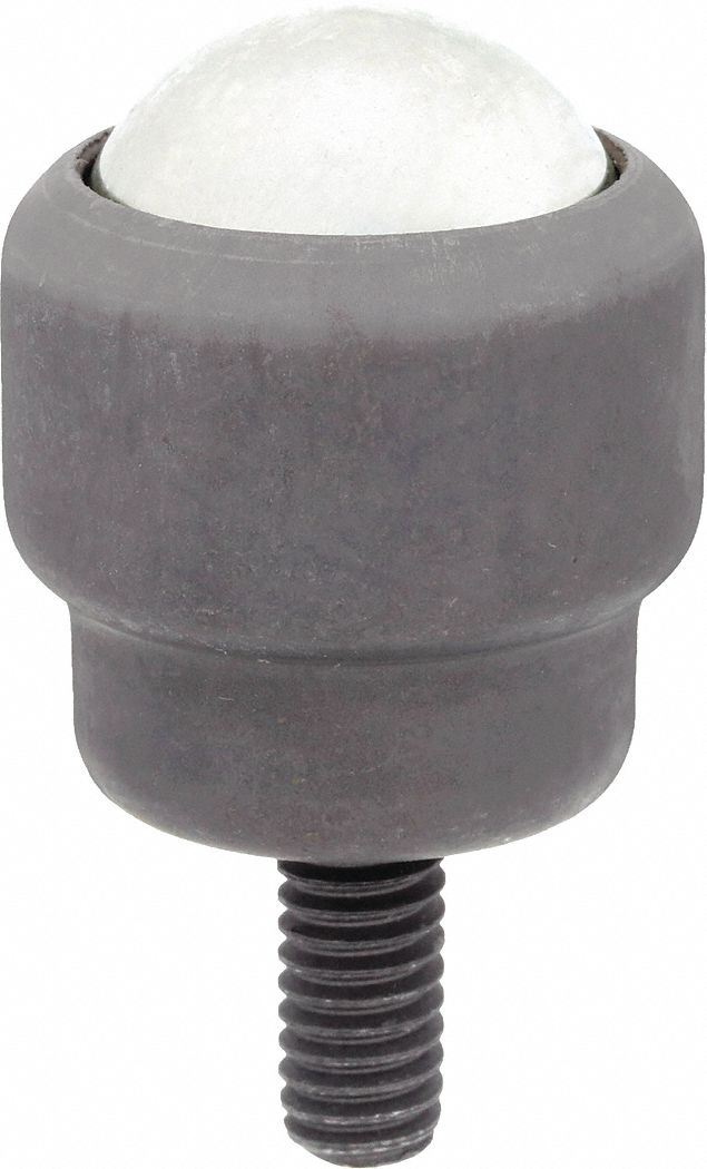 Ball Transfer: 1 in Ball Dia - Ball Transfer, 150 lb Ball Load Capacity, 1/4 in Projection