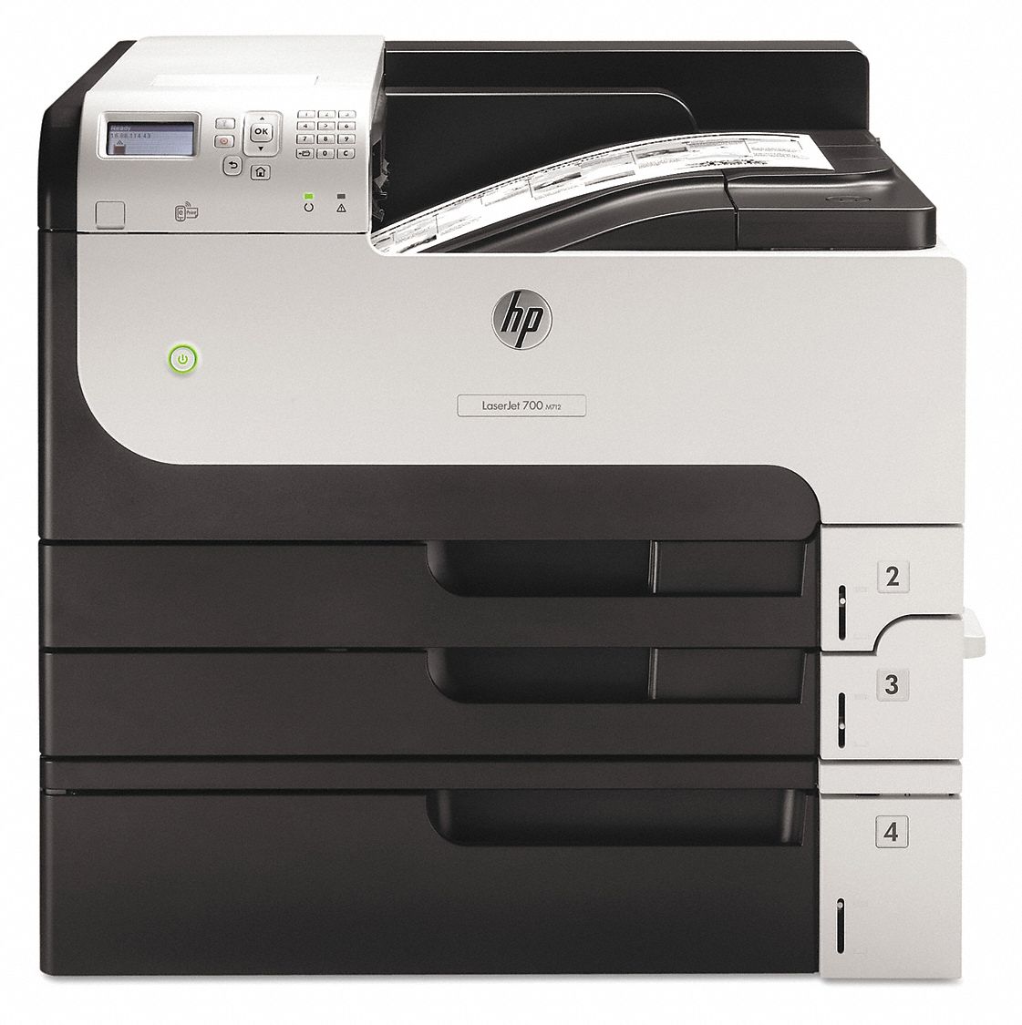 HP Laser Printer, Blk/Wht, 1100 Paper Tray 38LX78HEWCF238A Grainger