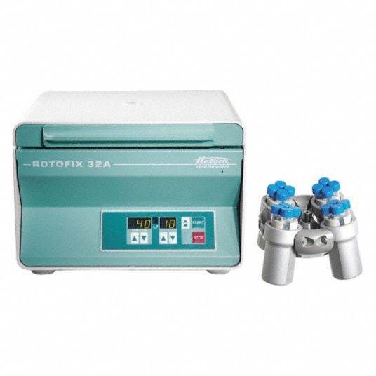 HETTICH Centrifuge Package Centrifuge with Rotor, Benchtop, 4 x 50mL, SwingOut, Variable