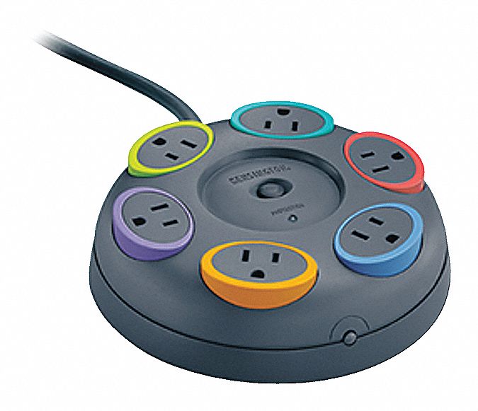 KENSINGTON, Table Top Surge Protector,SmartSockets - 56YA50|K62634NA ...