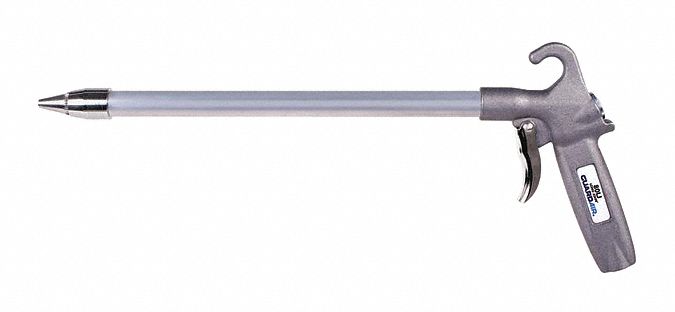 Air Gun: Pistol-Grip Grip, Aluminum, 1/4 in Female NPT, 1 Nozzle(s), Safety/Whisper Jet