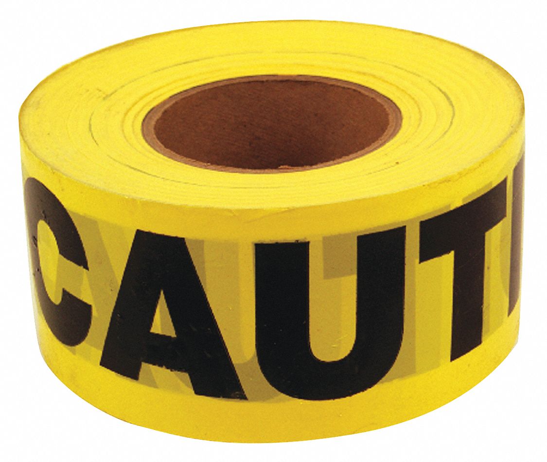 38M292 - 2 Mil Barricade Tape 3IN X1000FT Caution
