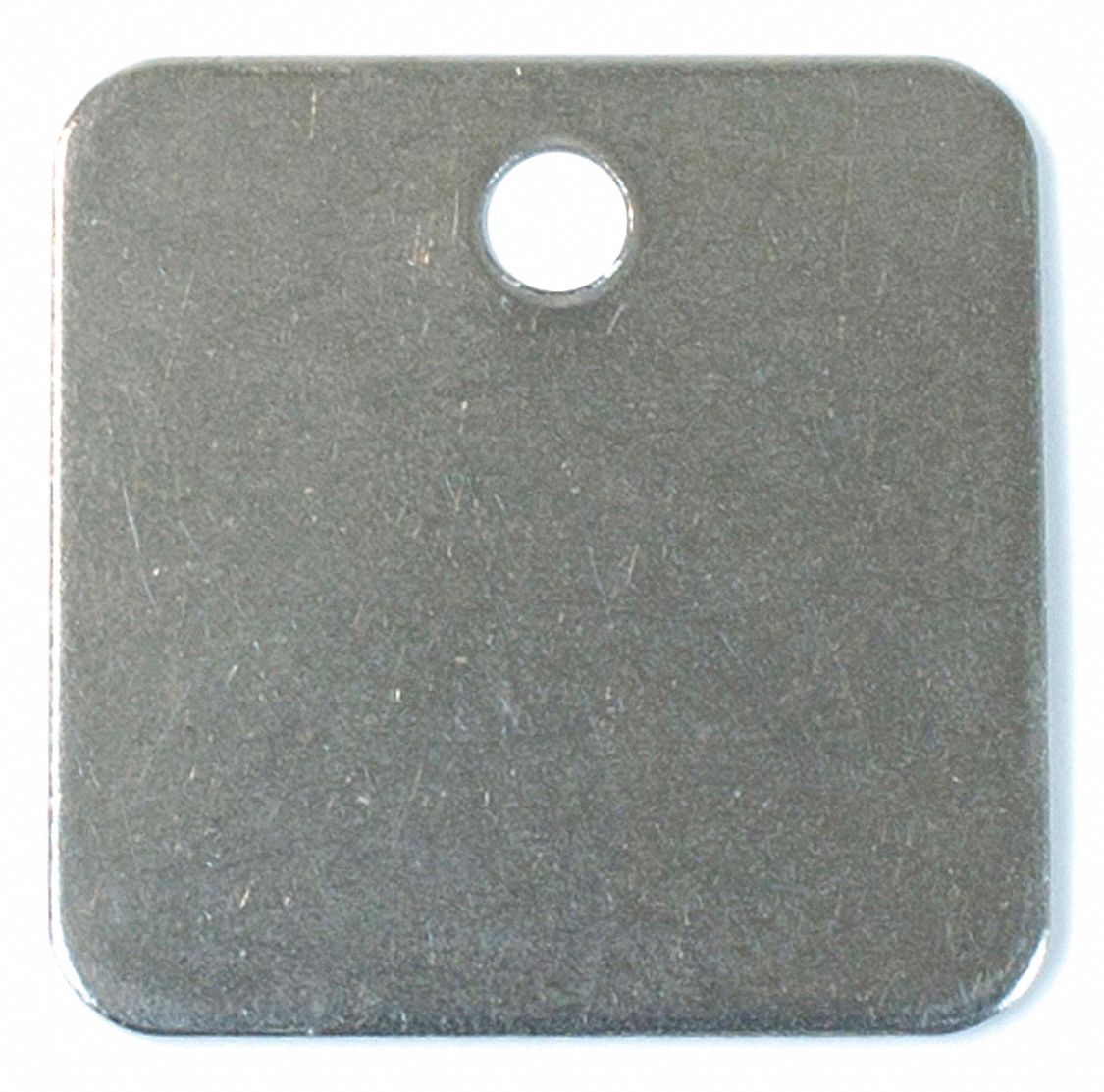Blank Tag,  Square,  SS,  1 1/2 in W, PK100