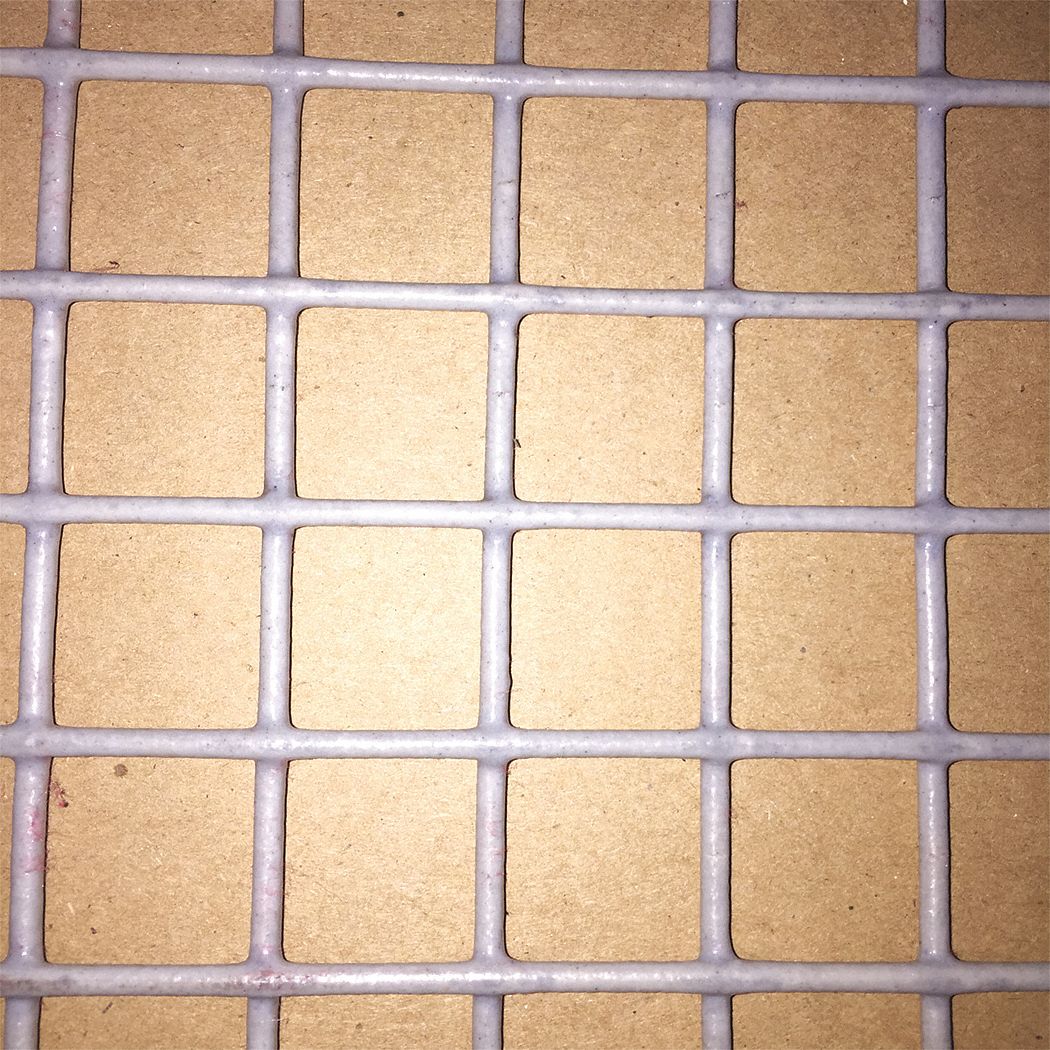 Carbon Steel Wire Mesh: 0.895 in Opening Size, 1 x 1 Mesh Size, 8 ft L, 4 ft W, 80% Open Area, PVC