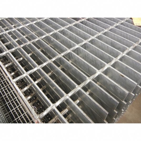 Smooth, Galvanized, A1011 Carbon Steel Rectangular Grating - 38MF21 ...