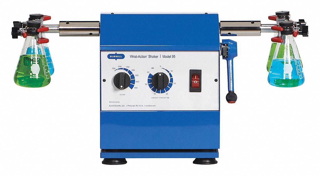 BURRELL SCIENTIFIC, Wrist Action, 10 lb Load Capacity, Shaker 38MW70