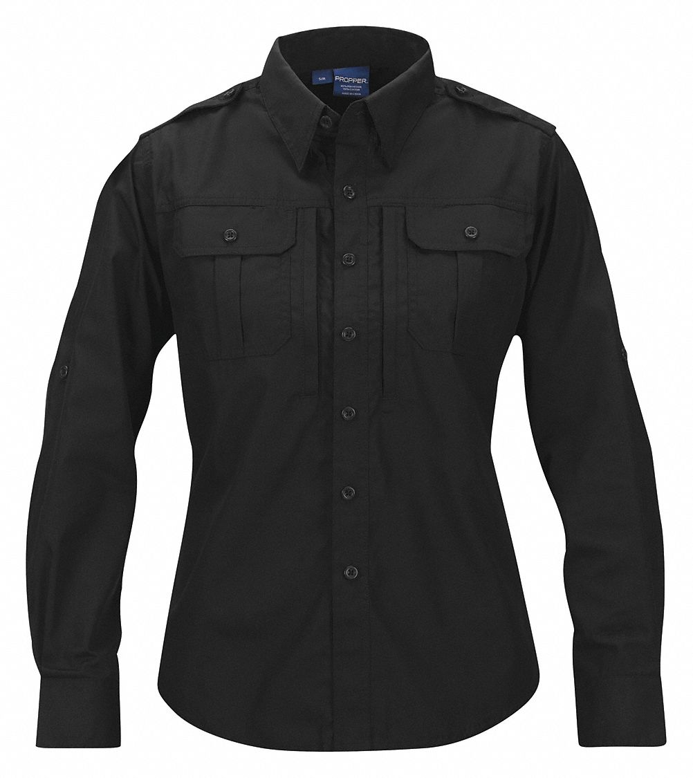 Tactical Shirt: Gen, Collared Work Shirt Shirt, Women's, Tactical Shirt, Zipper, Long Sleeve