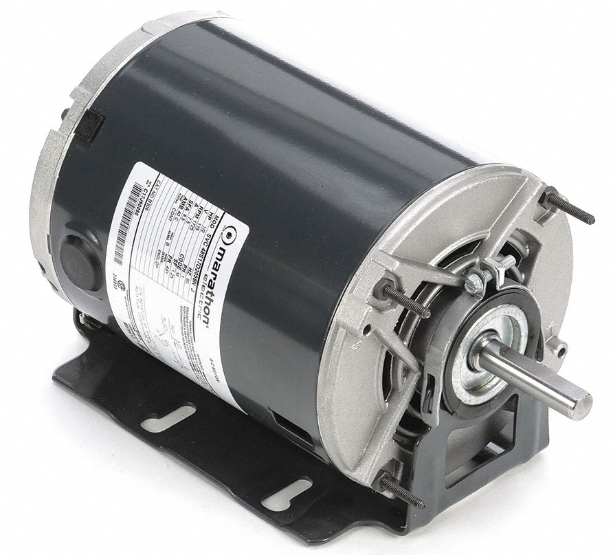 Belt Drive Motor: 1 Speed, Open Drip Proof, Cradle Base Mount, 1/2 hp Horsepower, 115V AC