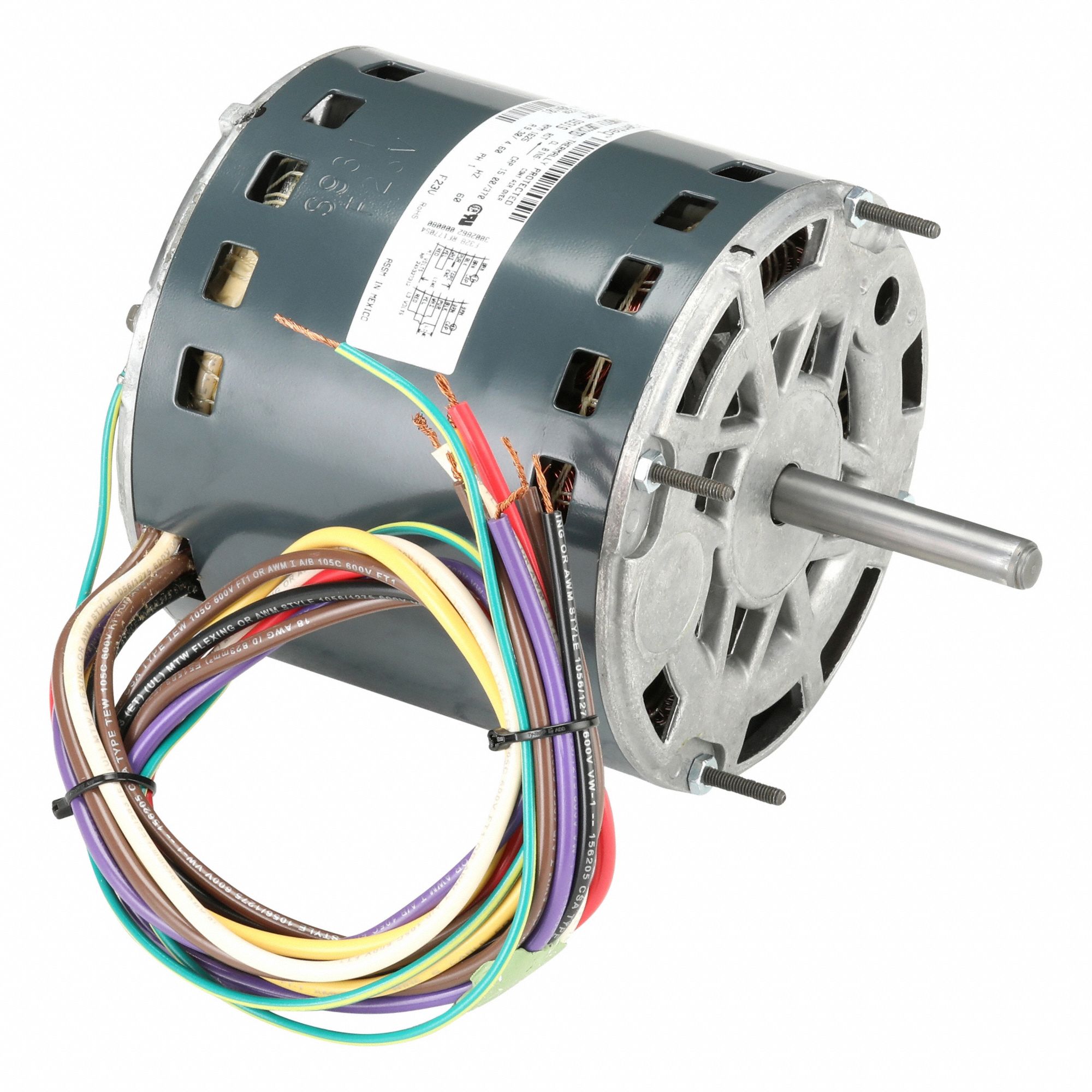 Direct Drive Blower Motor: Cradle Base, Permanent Split Capacitor, Single Phase, 3/4 hp, Auto