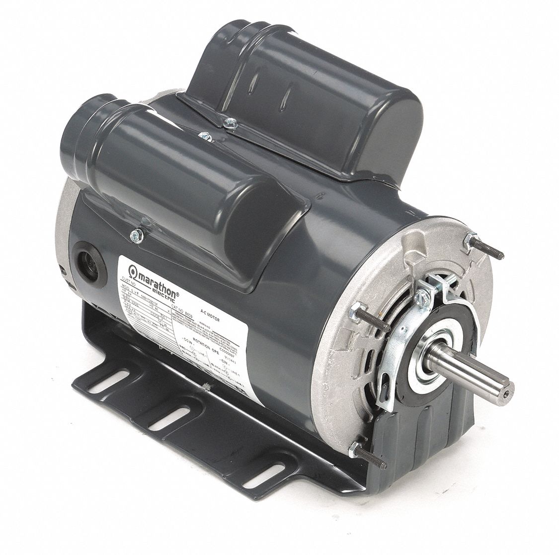 Belt Drive Motor: 1 Speed, Open Drip Proof, Cradle Base Mount, 3/4 hp Horsepower, 277V AC