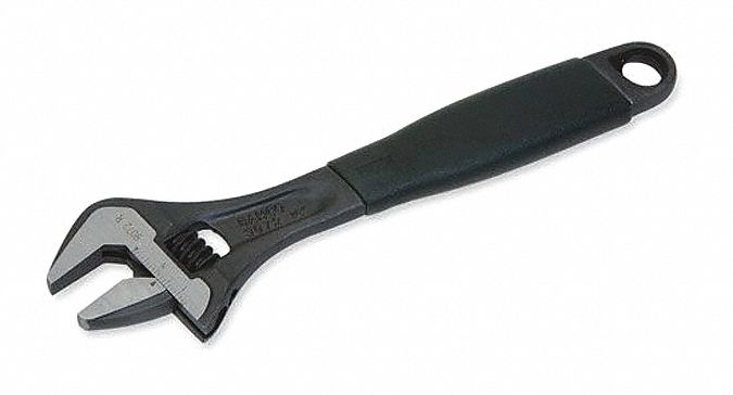 Adj. Wrench 12 1-3/8 Cap. Black