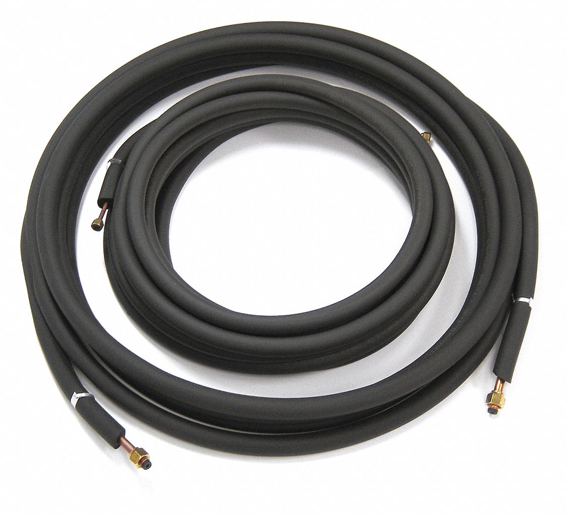 INSULATED REFRIGERATION LINE SET, 35 FT L, FOR 18000 BTU INDOOR UNITS