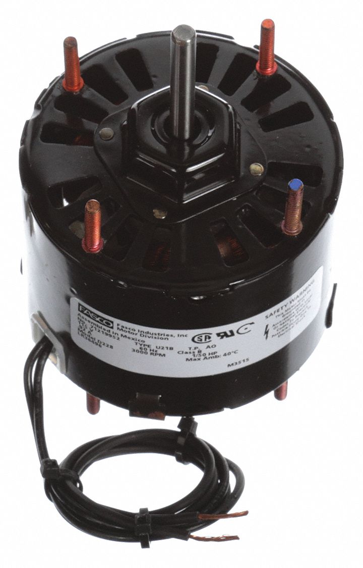 Fasco Direct Drive Blower Motor 1 50 Hp Shaded Pole Nameplate Rpm 3 000 Rpm No Of Speeds 1 38n532 D228 Grainger