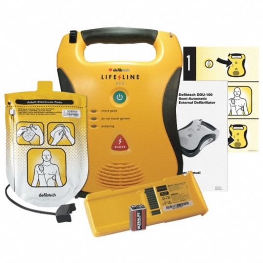 Defibtech Semi Automatic Lifeline High Capacity Aed With Rx Aha Pliant 38n655 Dcf A110rx En Grainger