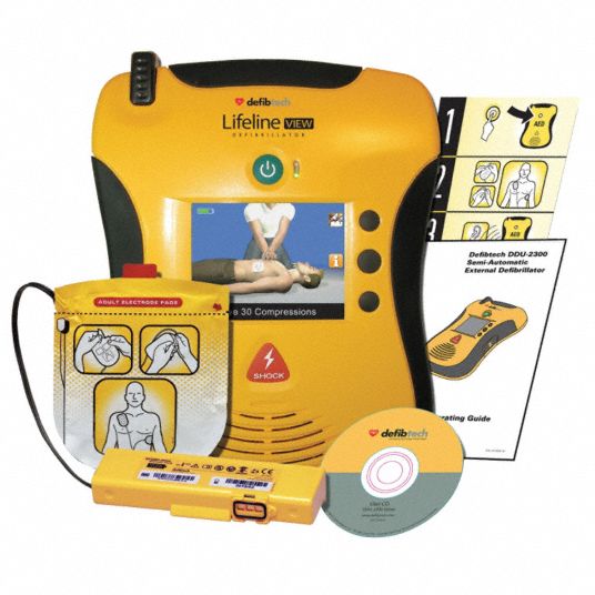 DEFIBTECH SemiAutomatic Lifeline VIEW AED, AHA Compliant 38N656DCF