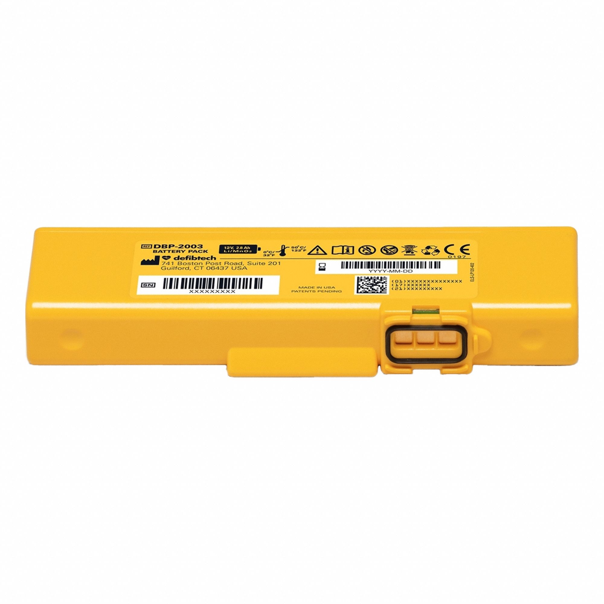 View AED Battery: 123 Lithium, 24VL59/24VL62/24VL63/32MJ46/32MJ47/38N656, DCF-A2310RX