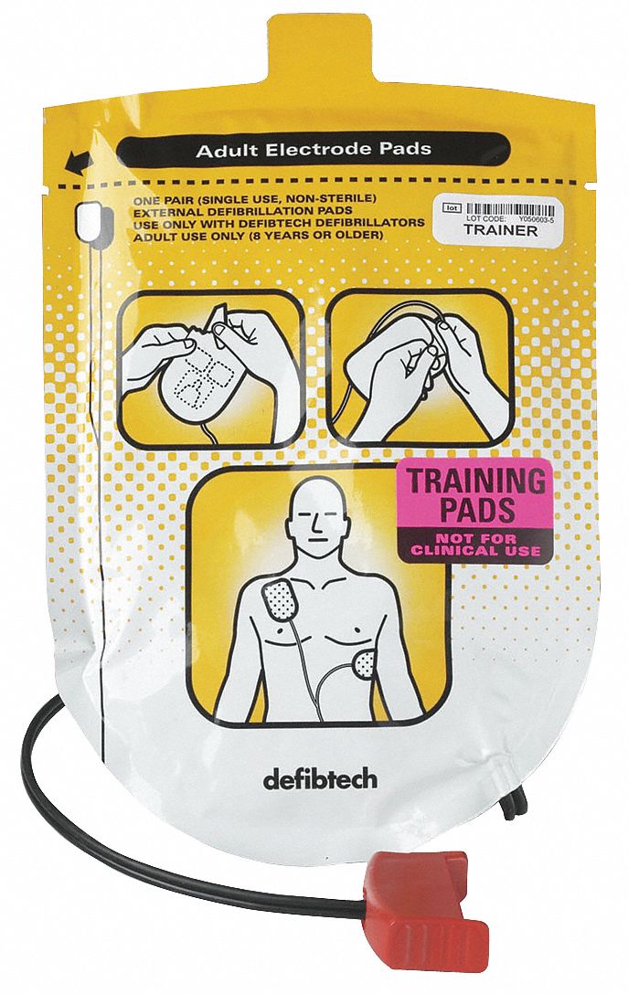 DEFIBTECH, Adult Training Pad Pack, Lifeline, Adult Training Electrode