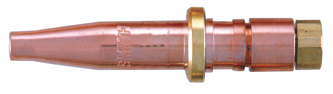 CUTTING TIP, MC12 SERIES, SIZE 4, FOR ACETYLENE, 2½ IN TO 4 IN