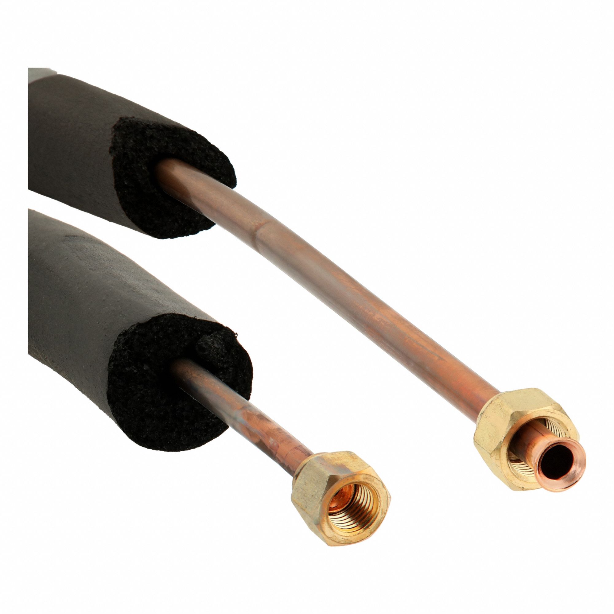 Liquid and Suction Line Set: 35 ft Lg, 1 in Insulation, 1/4 in Flare Liquid, Copper