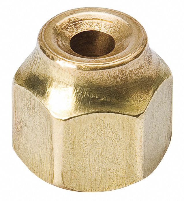 Flare Nut: 1/4 in Connection Size, 1/4 in Inside Dia., 700 psi Max. Working Pressure
