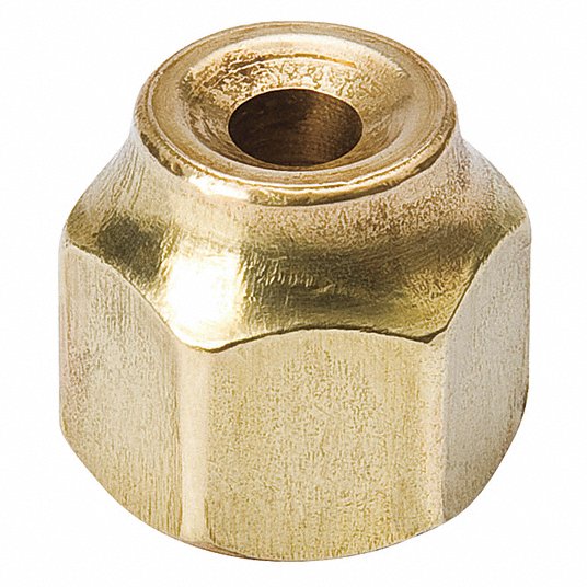 Flare Nut: 3/8 in Connection Size, 3/8 in Inside Dia., 700 psi Max. Working Pressure