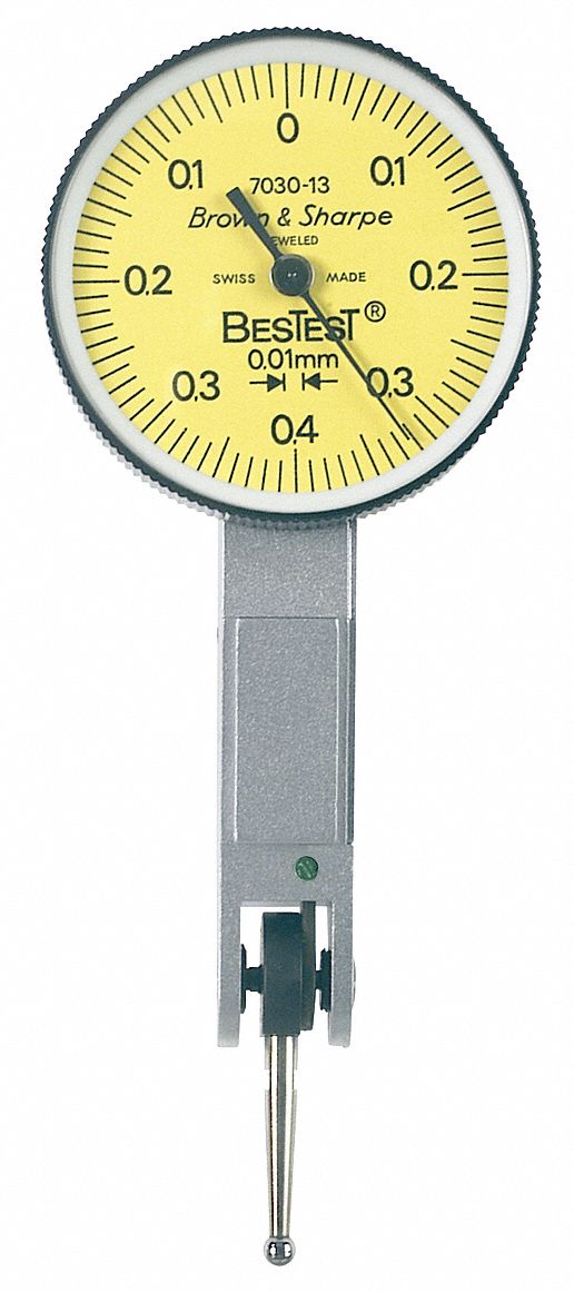 BROWN & SHARPE Dial Test Indicator,Vert,0 to 0.01mm   Dial Test Indicators   38N941|599 7030 13