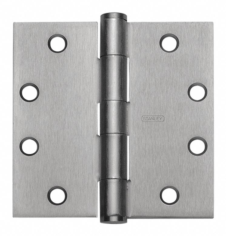 PAIRS OF 100mm 4" STRONG BALL BEARING BUTT HINGES CHROME PLATED INTERNAL DOOR