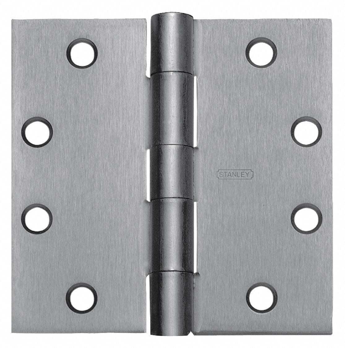 Butt Hinge: Steel, Full Mortise, 1 15/16 in Leaf Wd