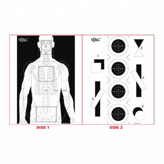 VTAC (PAPER) DOUBLE SIDED TACTICAL TARGET - VIKING TACTICS Inc