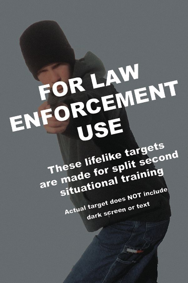 Boy Running with Gun Target, Paper, PK50