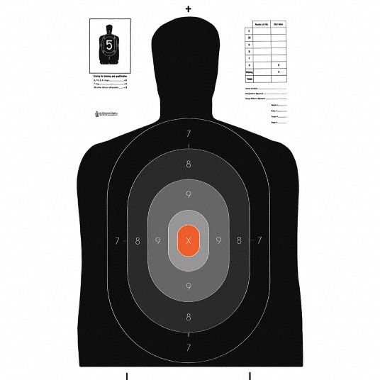 Action Target North Carolina B 27 Silhouette Target State Specific 35 In Ht 23 In Wd 25 Pk 38ne62 B 27pros Cb 25 Grainger