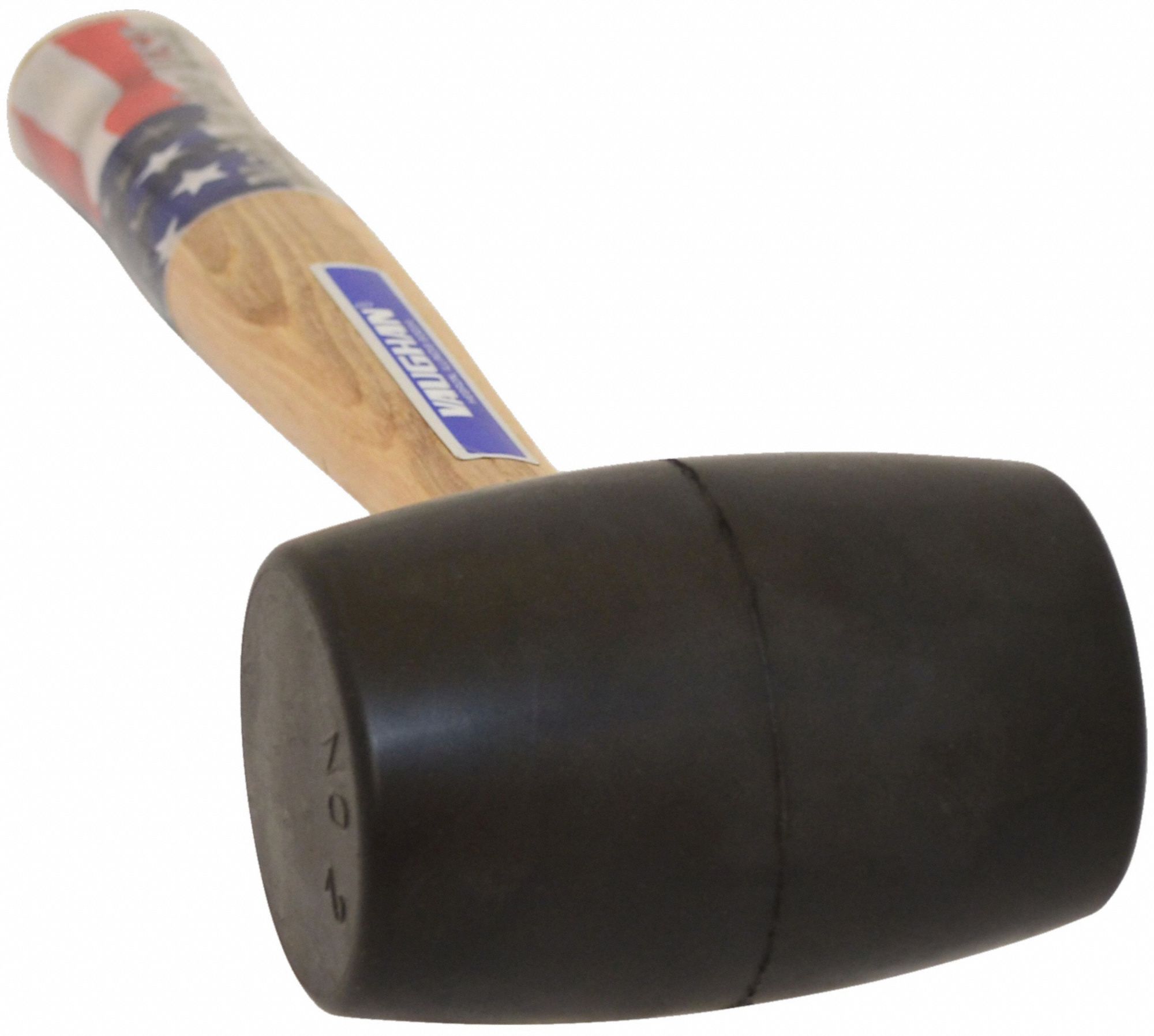 VAUGHAN Rubber Mallet,20 oz Head Weight,Hickory Handle Material 38NF2157431 Grainger