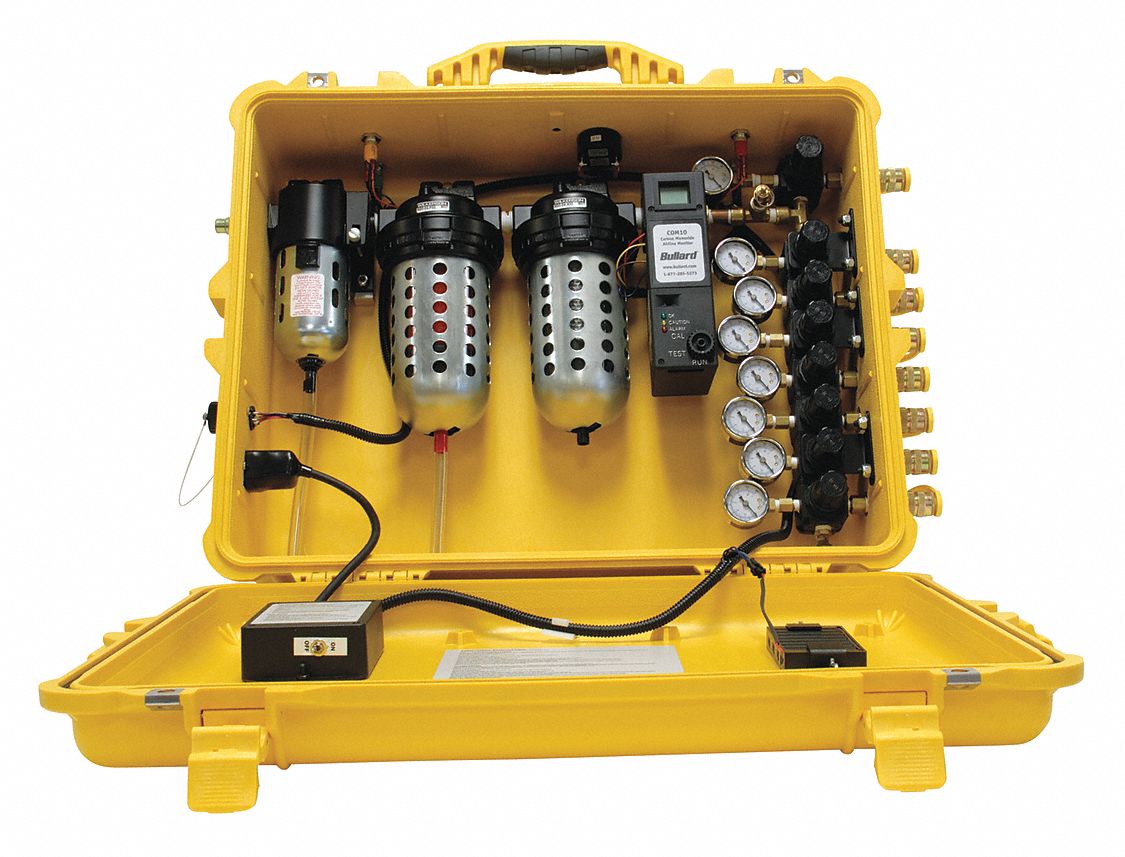 Air Filtration System: 8 Users, 150 psi Max Pressure, 100 cfm Air Flow, AC Power