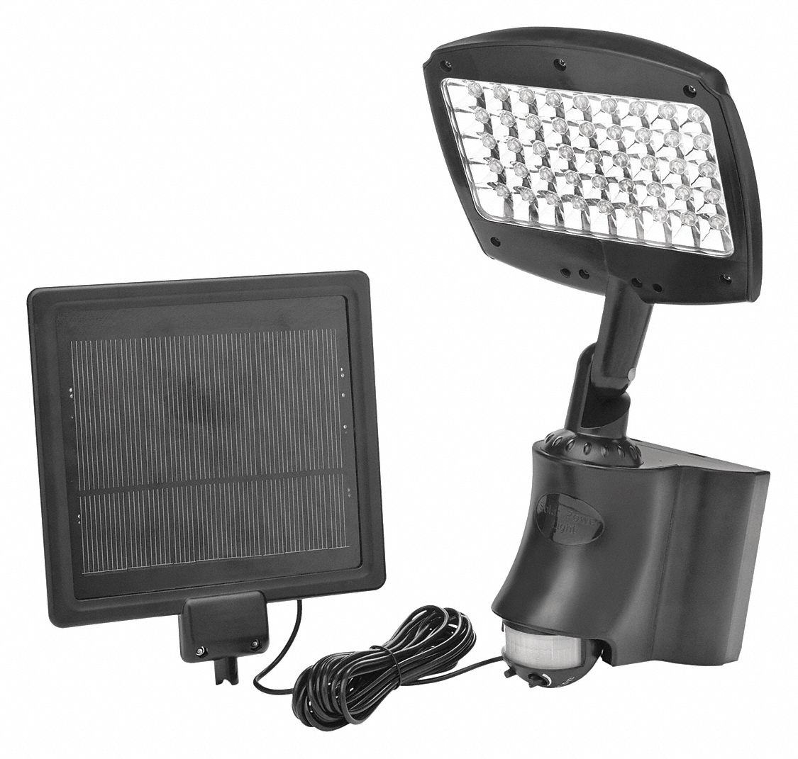 SOLAR FLOOD LIGHT, 6500K, 270 LM, 13.5 W FIXTURE, 3.6V DC, 120 °  MOTION ACTIVATED, LED