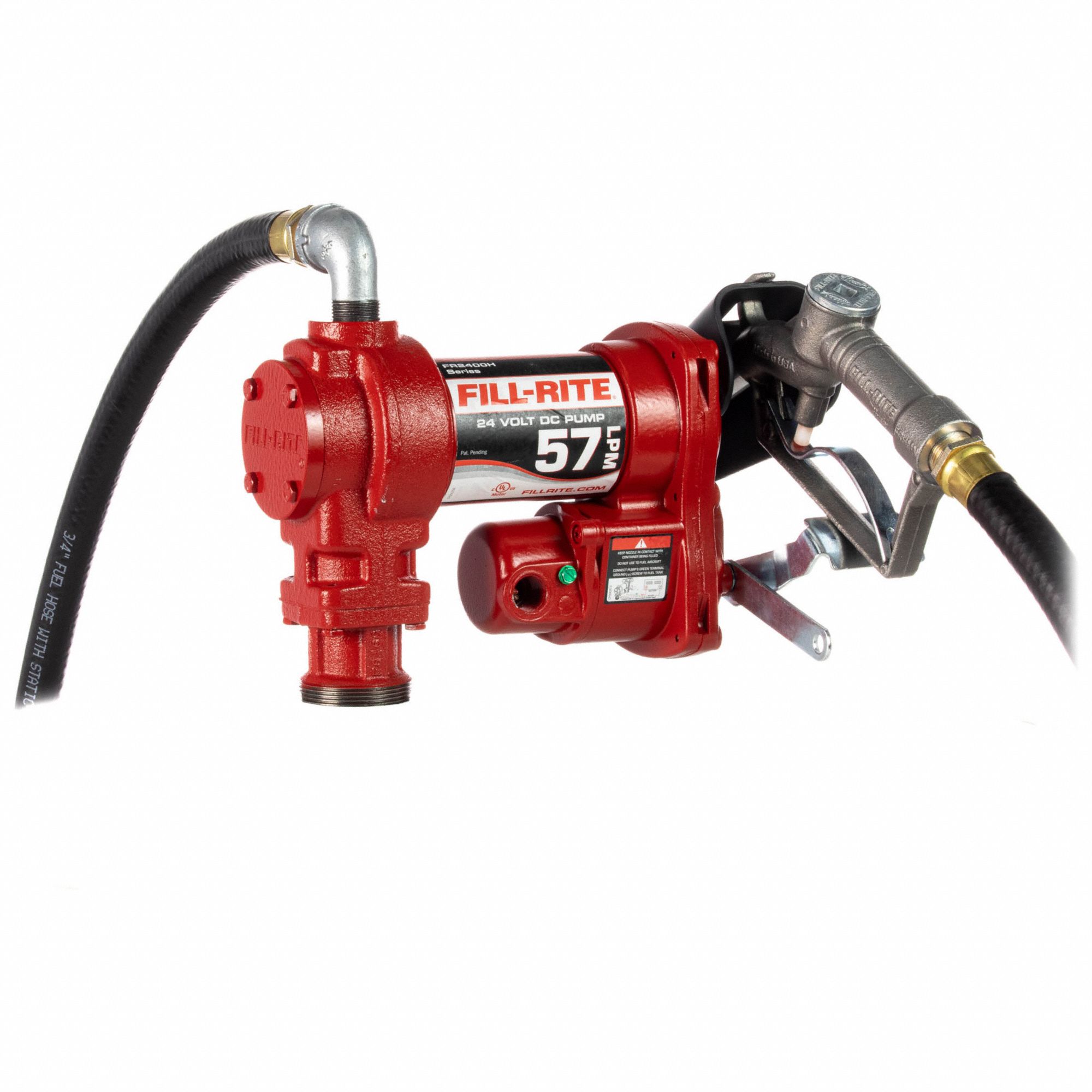 FILLRITE, Pump with Hose & Nozzle, Bung, Fuel Transfer Pump 38NH89