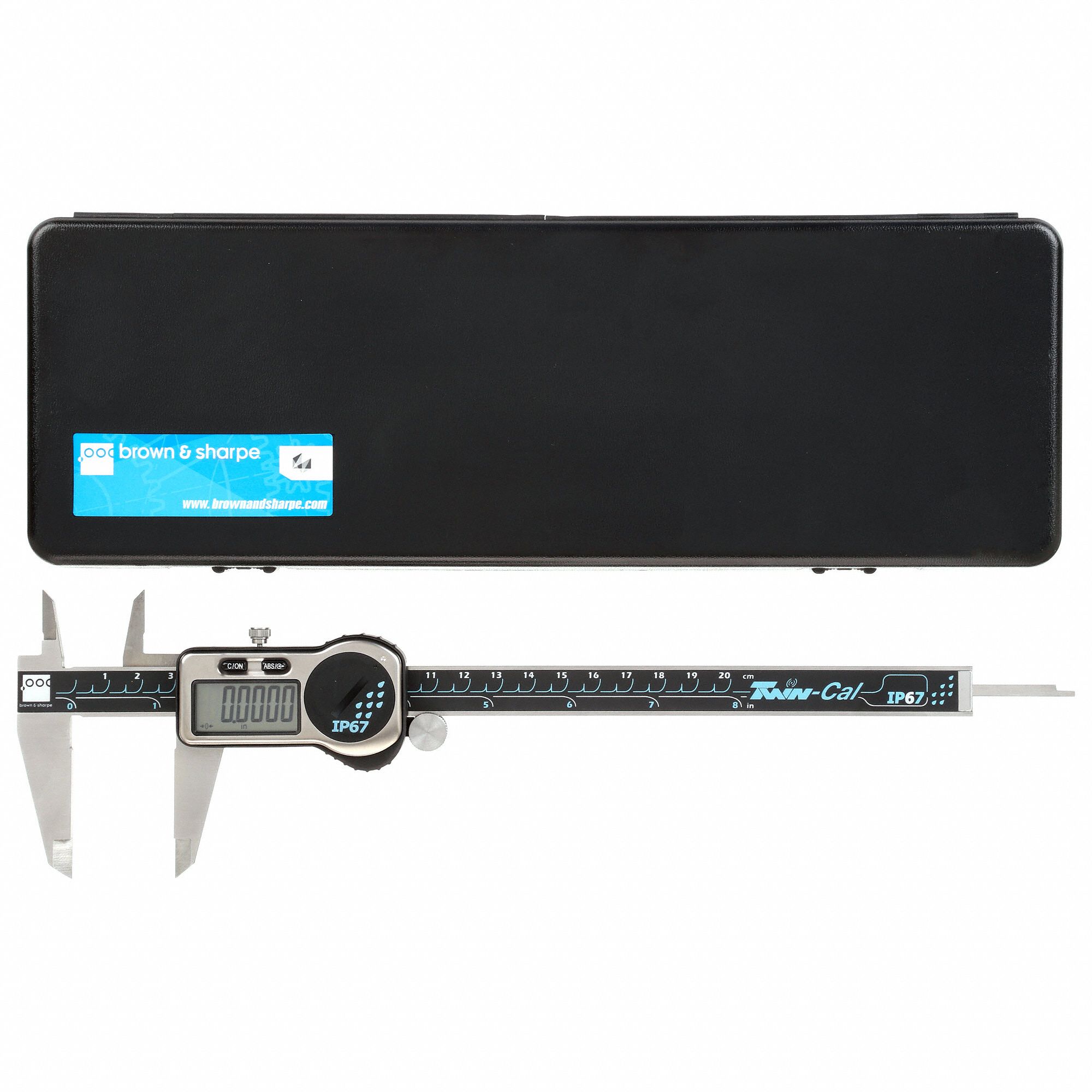 TESA BROWN & SHARPE 4Way Digital Caliper, Range 0 in to 8 in, 0 to 200