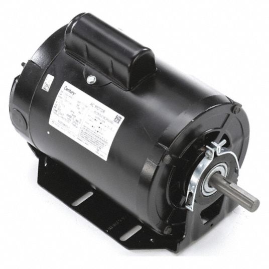 CENTURY Evaporative Cooler Motor: 2 Speed, 1 HP, 1,725/1,140 Nameplate RPM,  115V AC, 56Z Frame