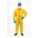 HOODED CHEMICAL-RESISTANT COVERALLS, NON-WOVEN LAMINATE, ELASTIC CUFFS, TAPED, XL, 6 PK