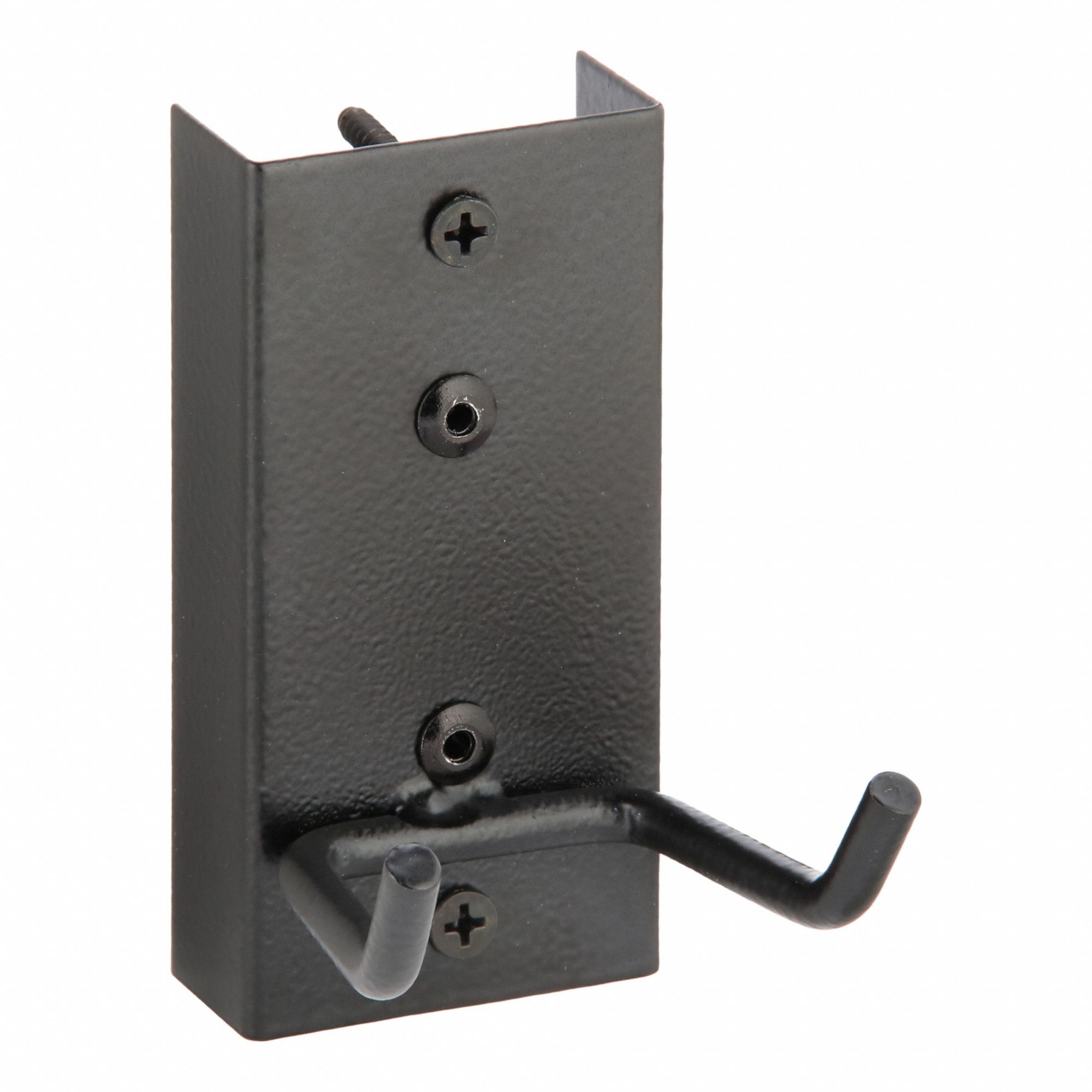 Tool Hanger: Black, 4 in Overall Lg, Steel, Hammers/Mallets/Wrenches