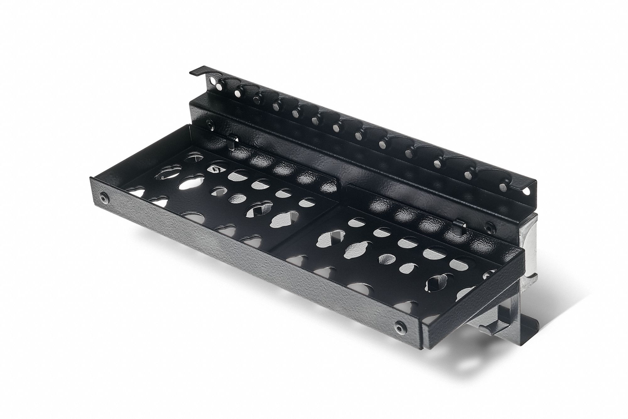 Tool Hanger: Black, 20 in Overall Lg, Steel