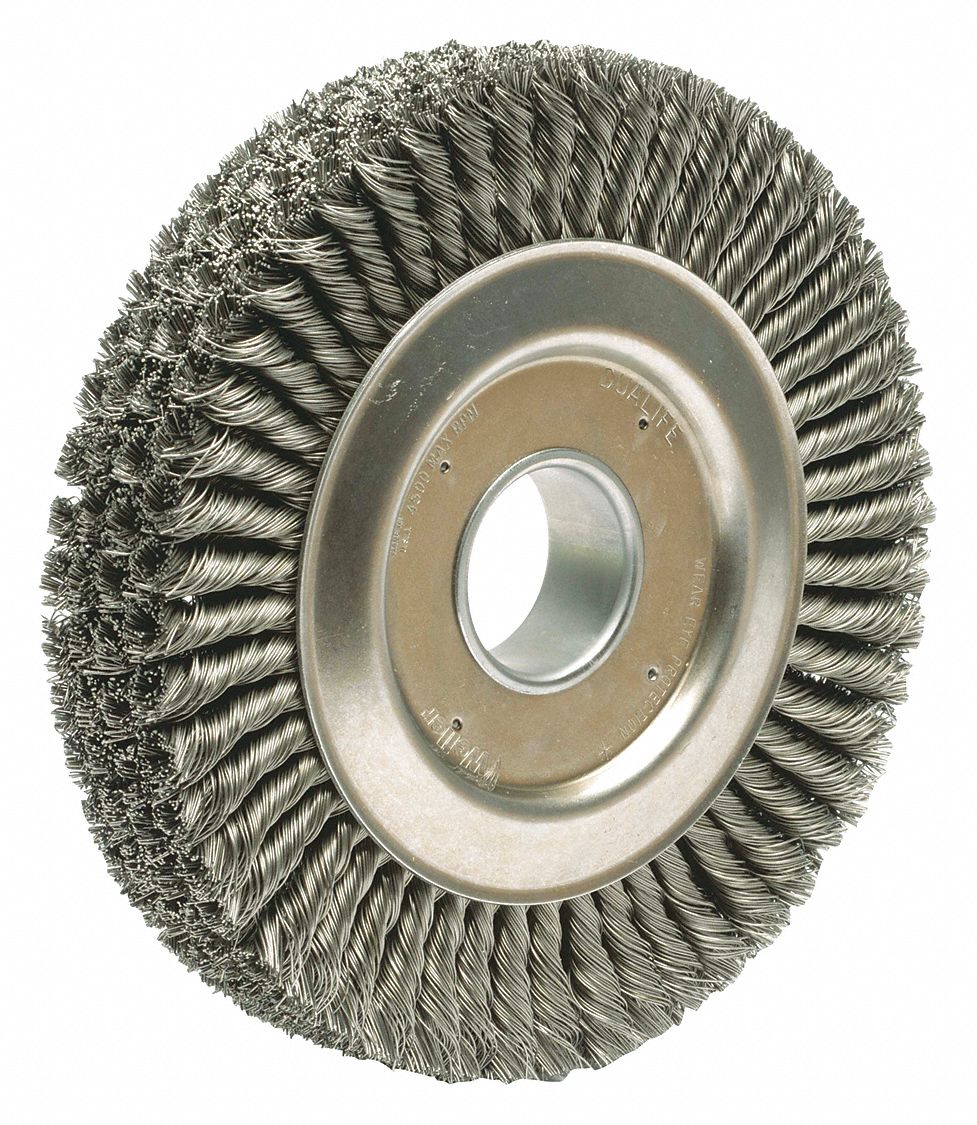 Wire Wheel Brush, 0.023" Wire Dia.