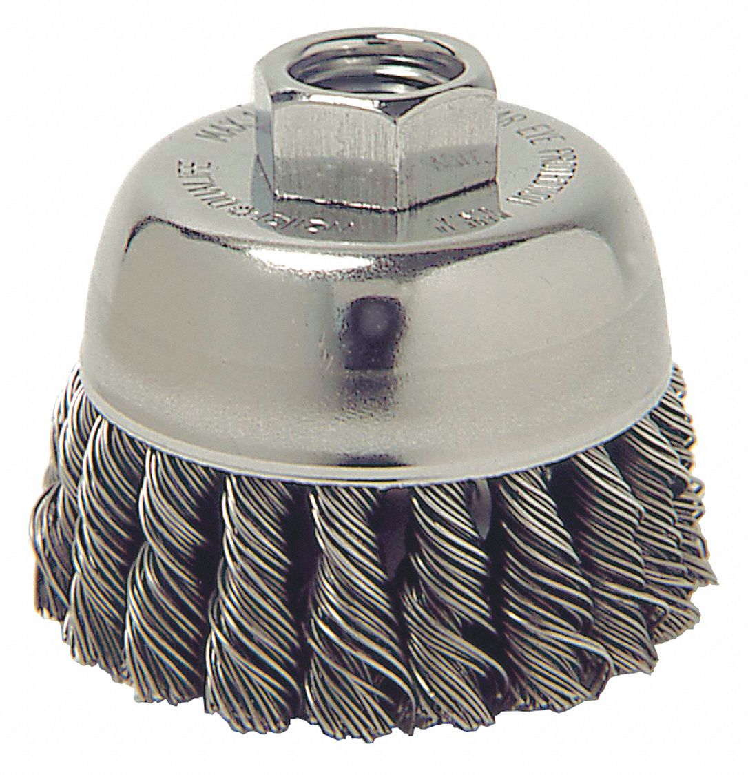 38P596 - .014 Wire Size Carbon Steel Cup Brush